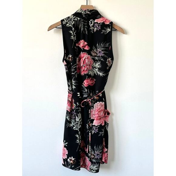 Wilfred Aritzia Sabine Floral Faux-Wrap Mini Dress Size S - Picture 3 of 8